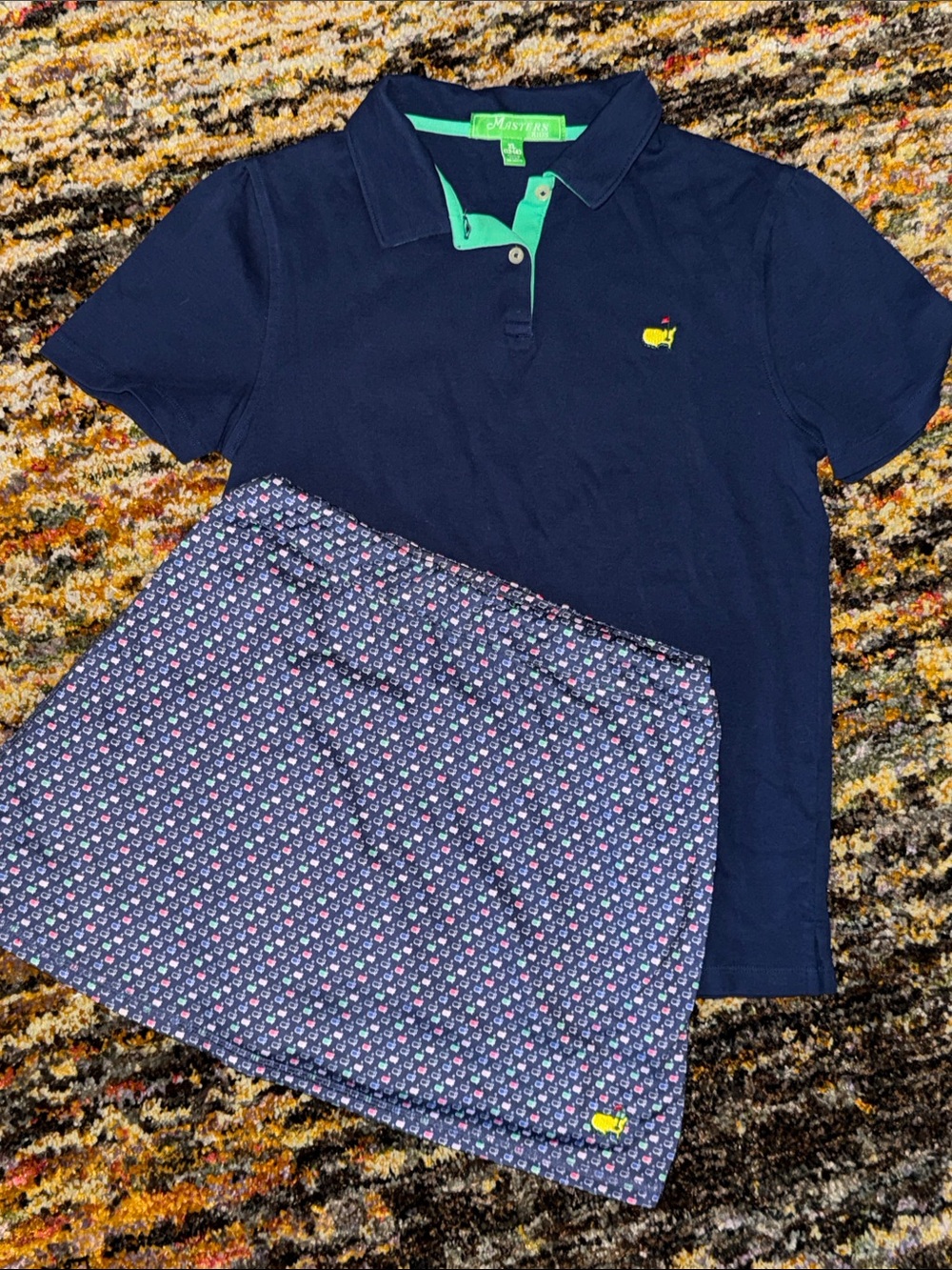 Masters Kids Golf Set Navy Polo & Skirt 12-14